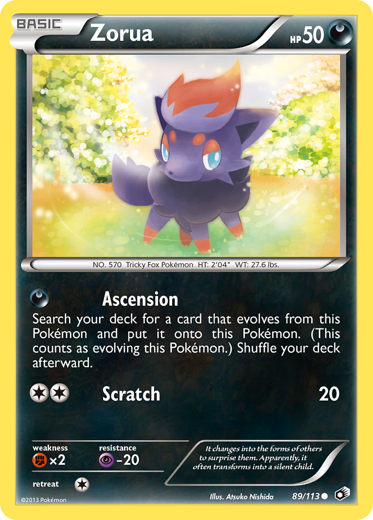 Legendary Treasures Zorua #89/113